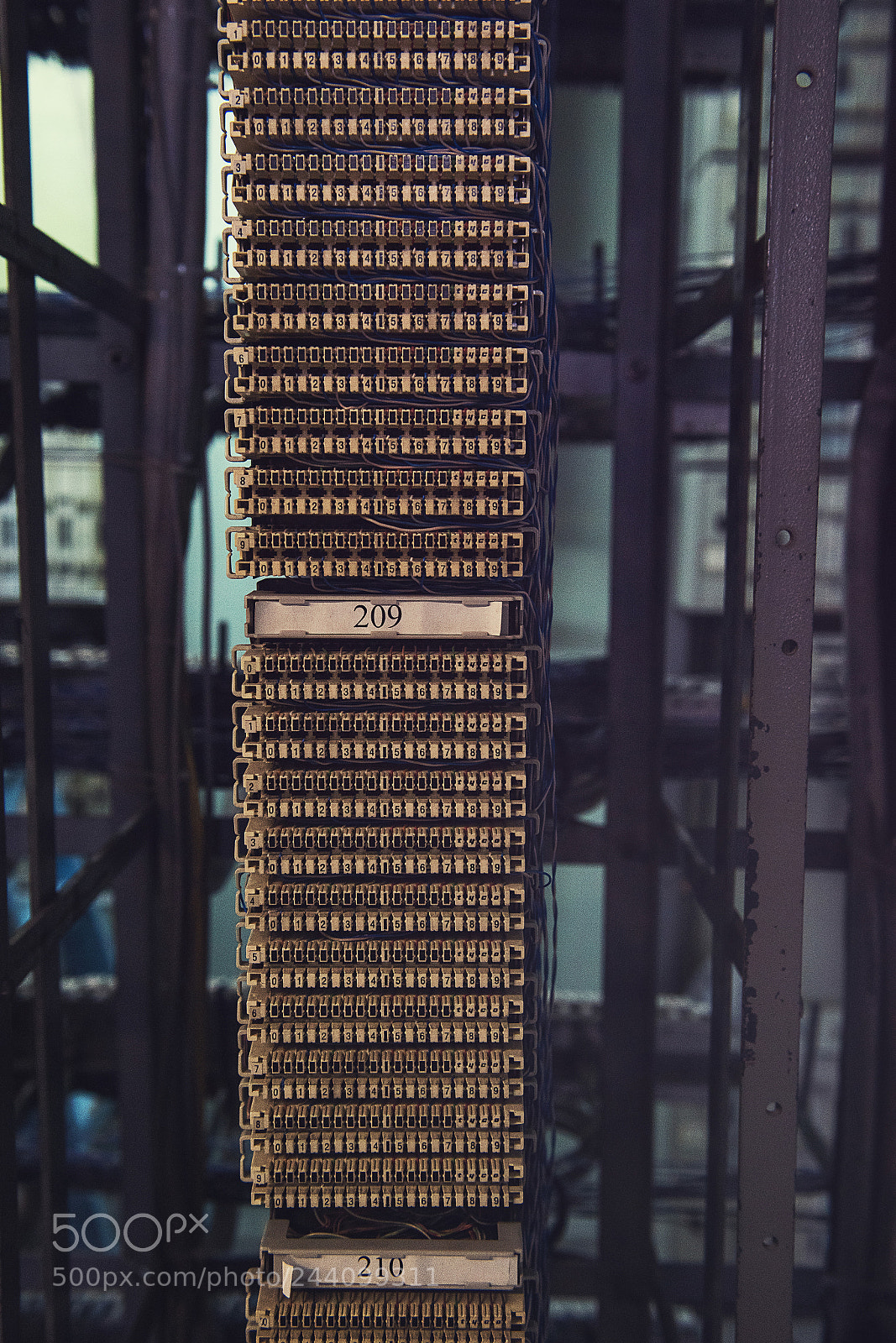 Nikon D810 sample photo. Retro telephone exchange photography