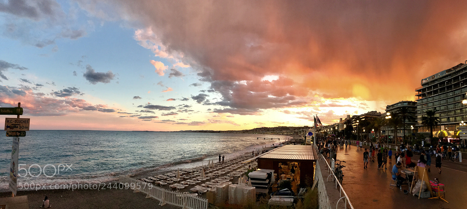 Apple iPhone 7 sample photo. Sunset in nice france photography