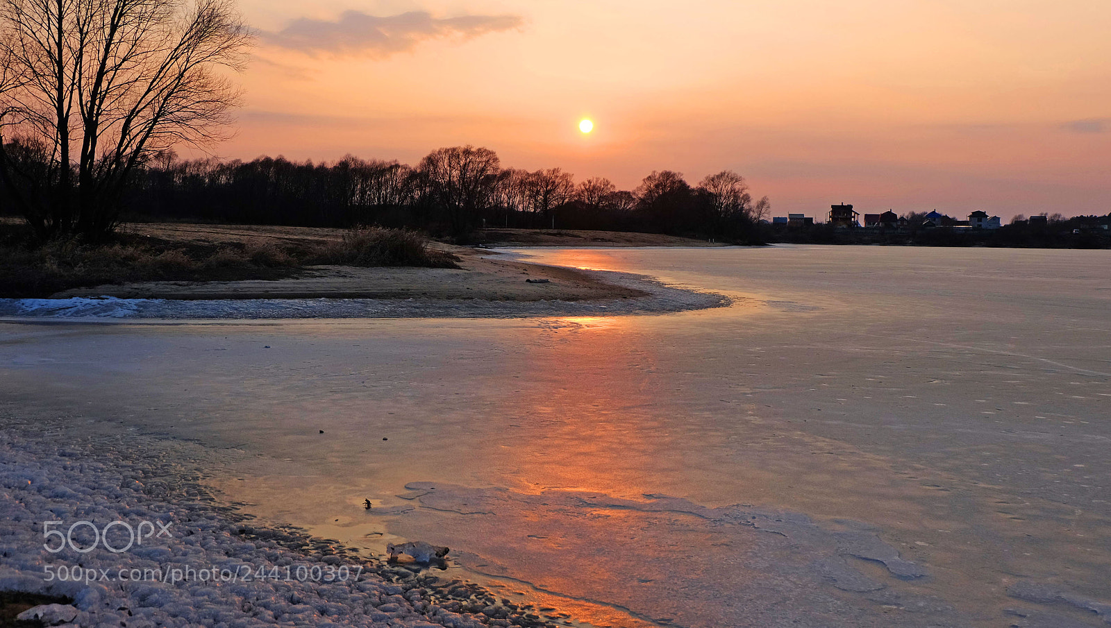 Fujifilm X-M1 sample photo. Sunset on the lake photography