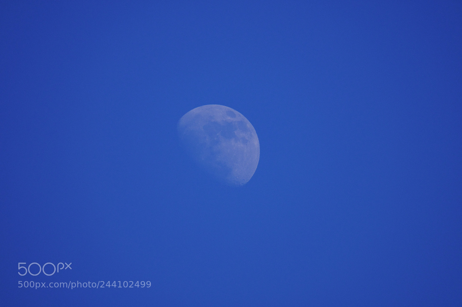 Fujifilm X-T2 sample photo. Daytime moon photography