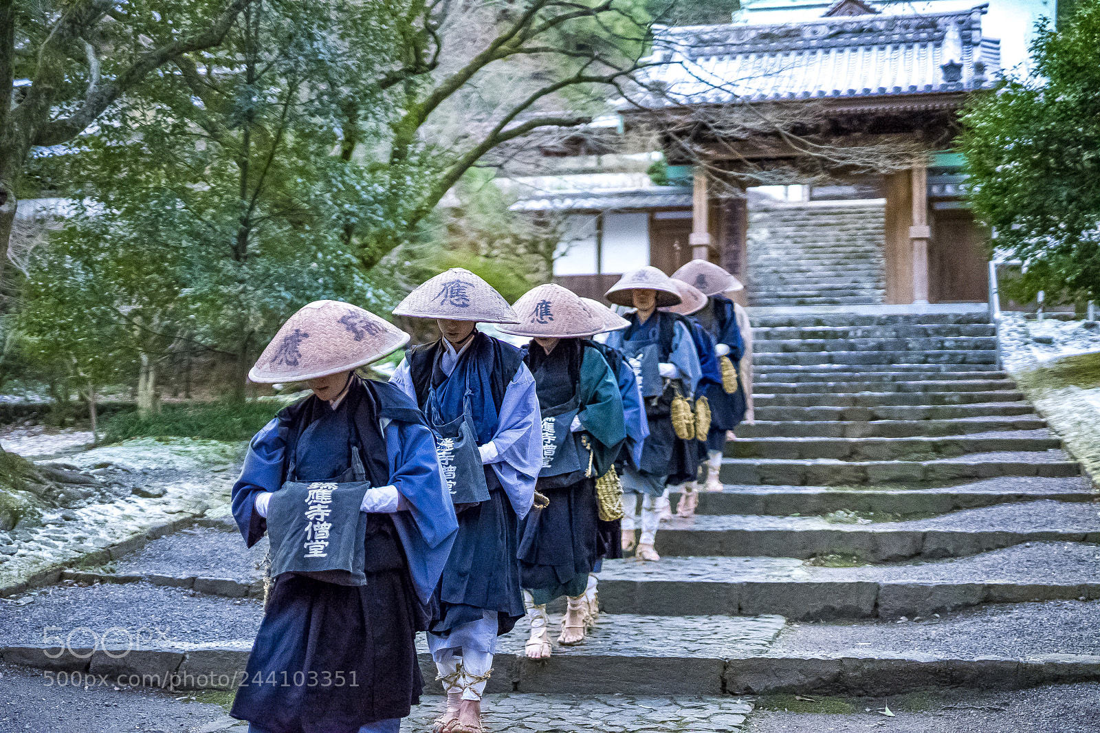 Sony a7 II sample photo. Train monks in barefoot photography