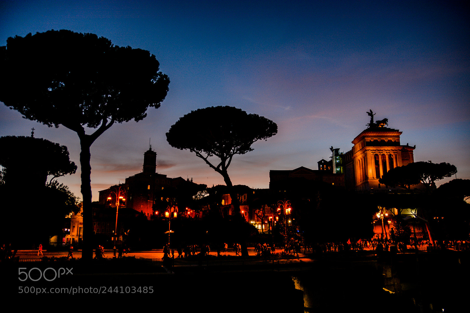 Nikon D7100 sample photo. Rome in night photography