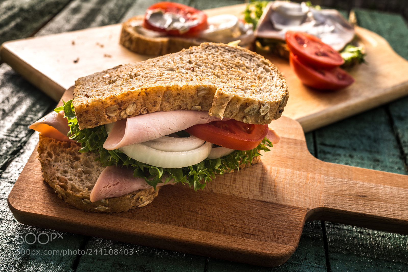Nikon D610 sample photo. Club sandwich on green photography