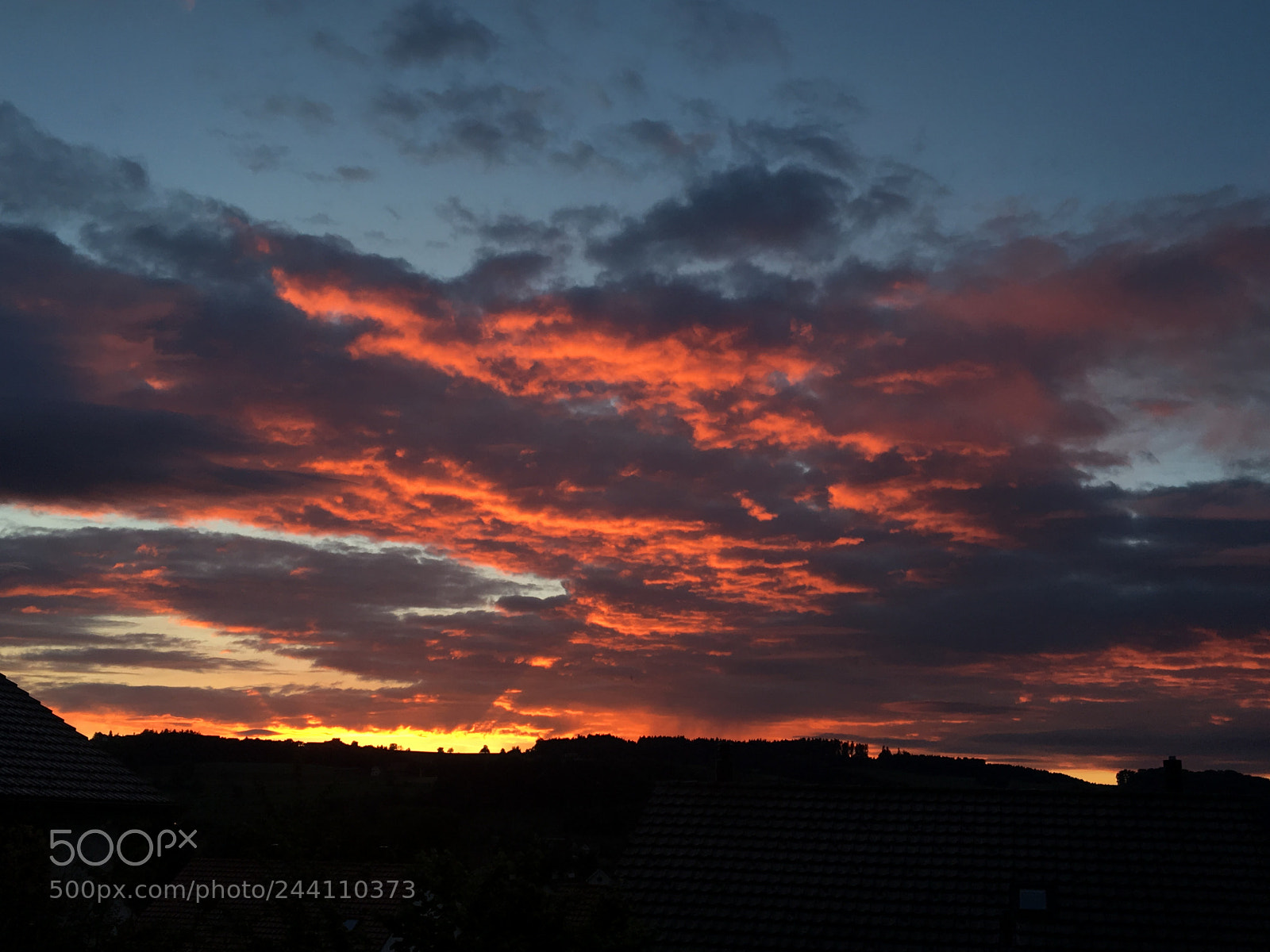 Apple iPhone 6s sample photo. Sunset in swizerland photography