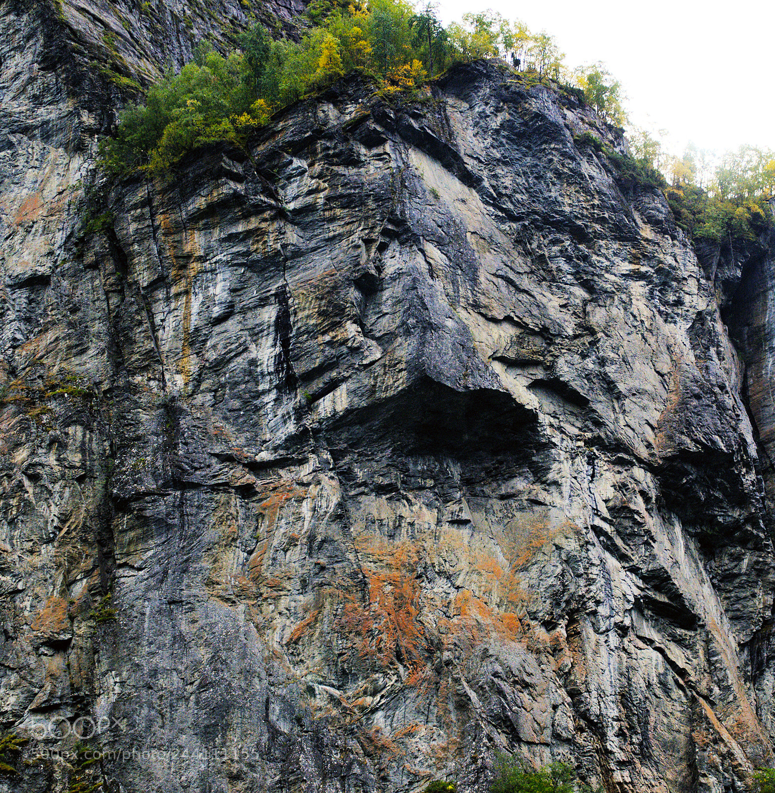 Nikon D300 sample photo. Cliff face - geirangerfjord photography