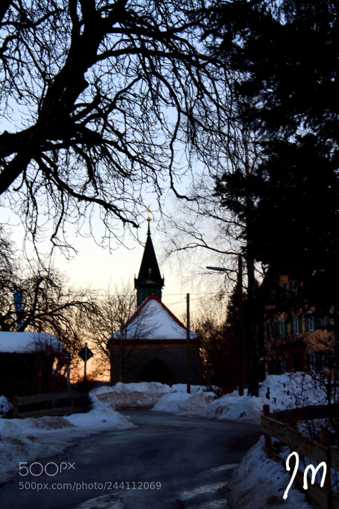 Canon EOS 700D (EOS Rebel T5i / EOS Kiss X7i) sample photo. Chapel in sunset photography