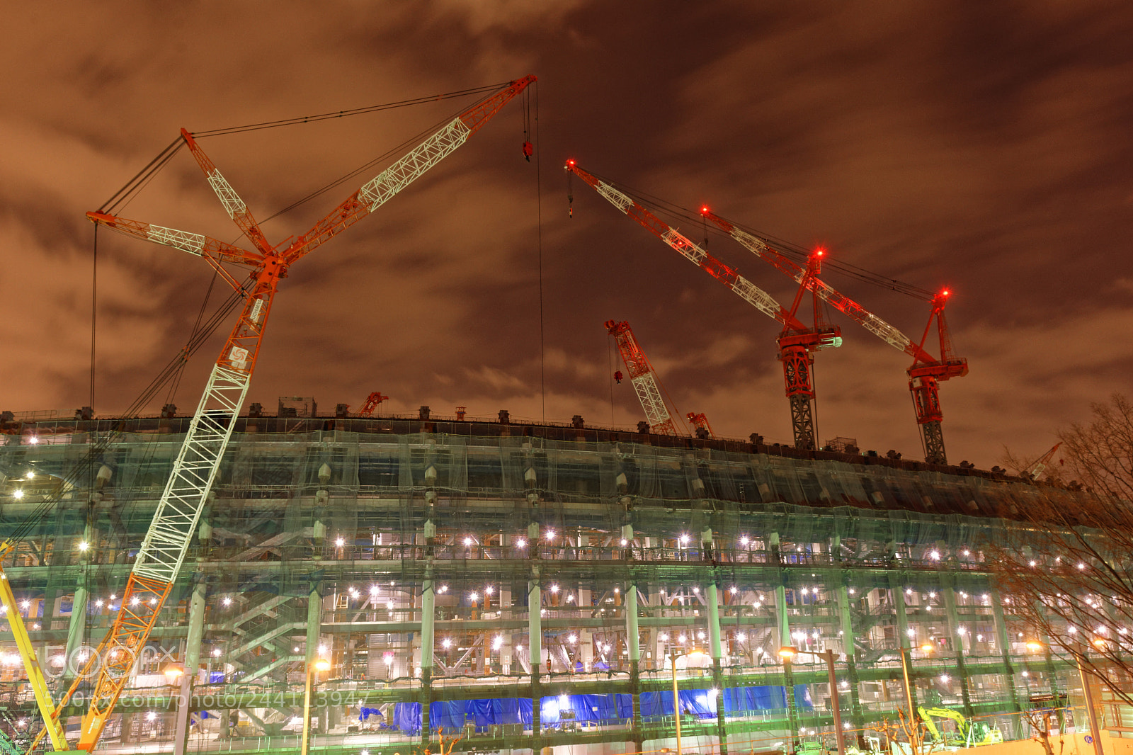 Nikon D7200 sample photo. New national stadium photography