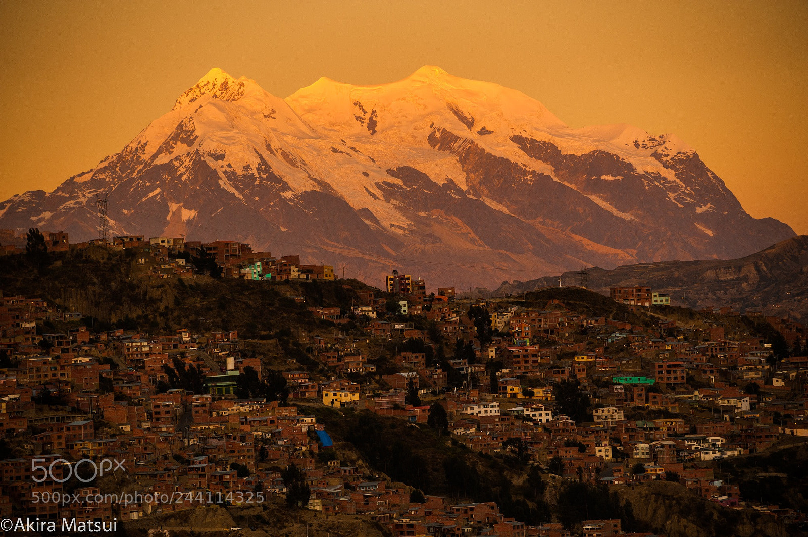Nikon D3 sample photo. Sunset of mt.ilimani in photography
