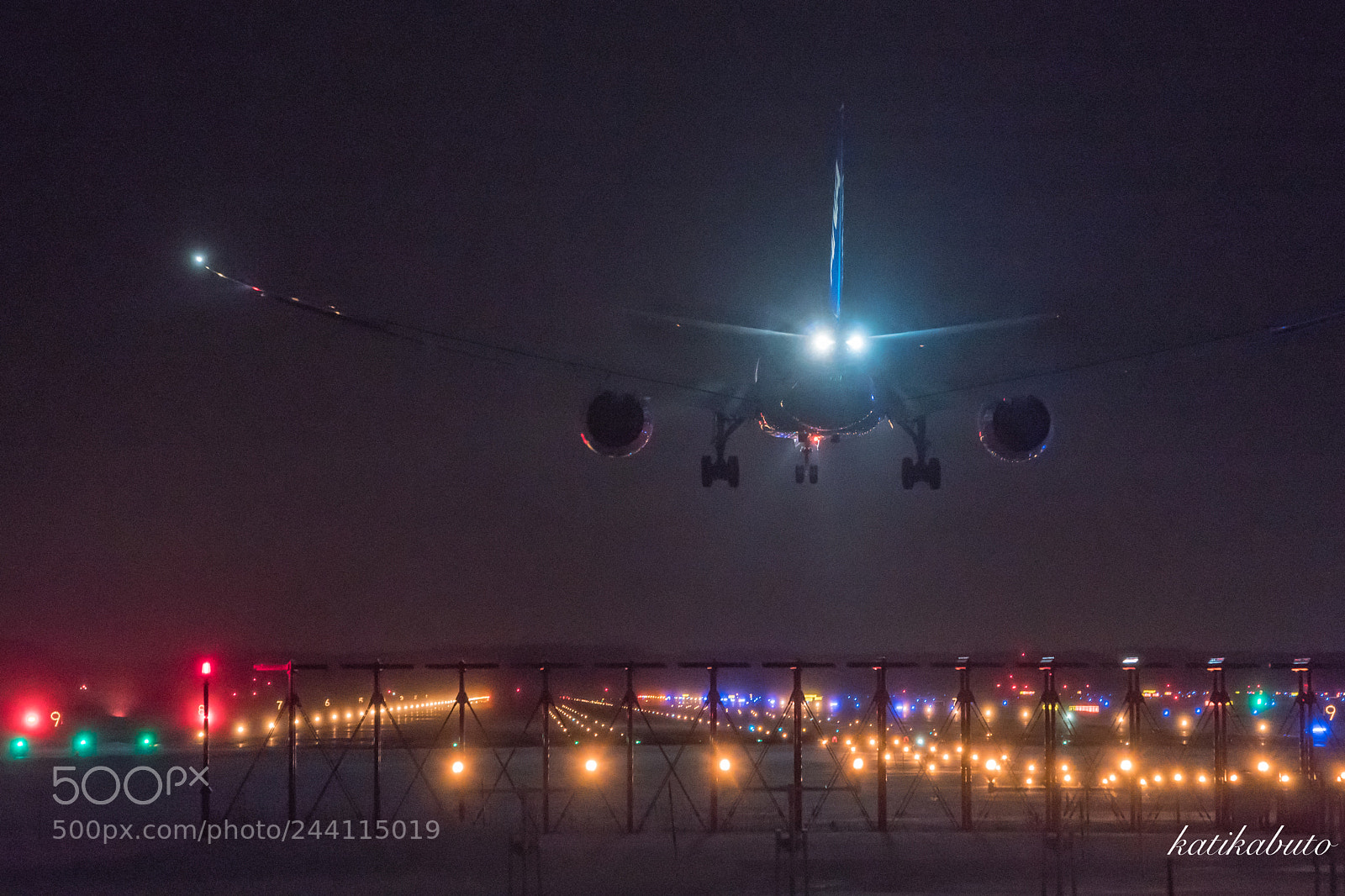 Sony a9 sample photo. Night landing photography