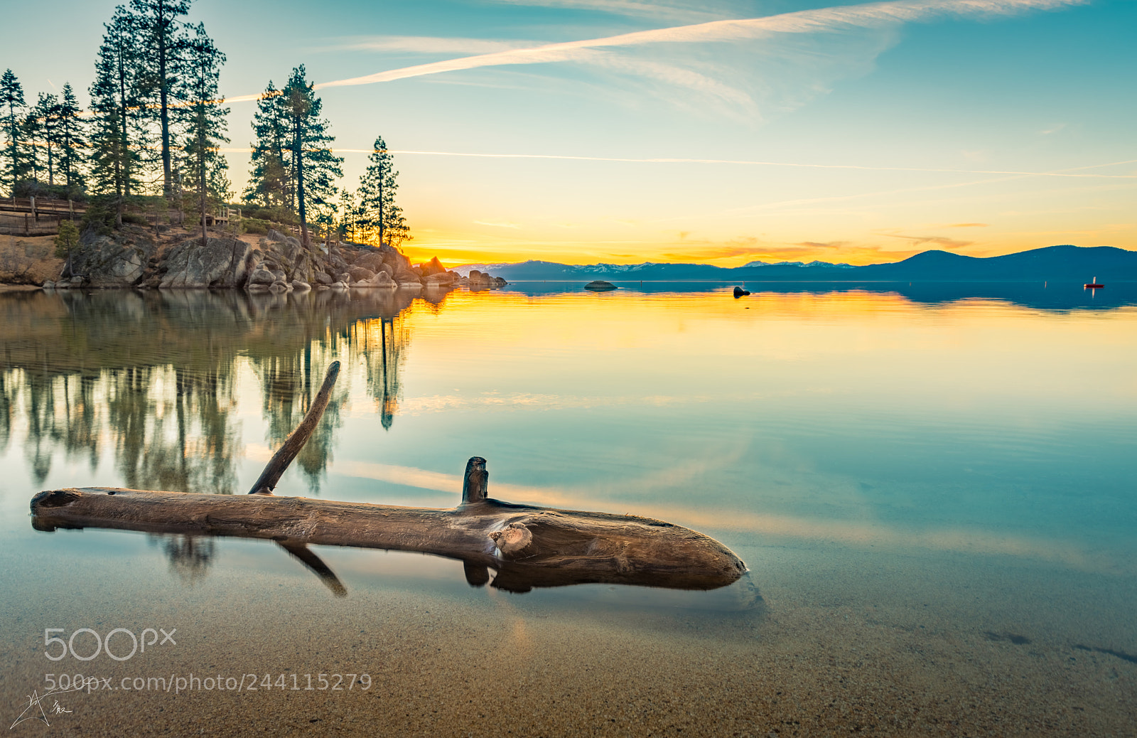 Nikon D810 sample photo. Sand harbor sunset photography