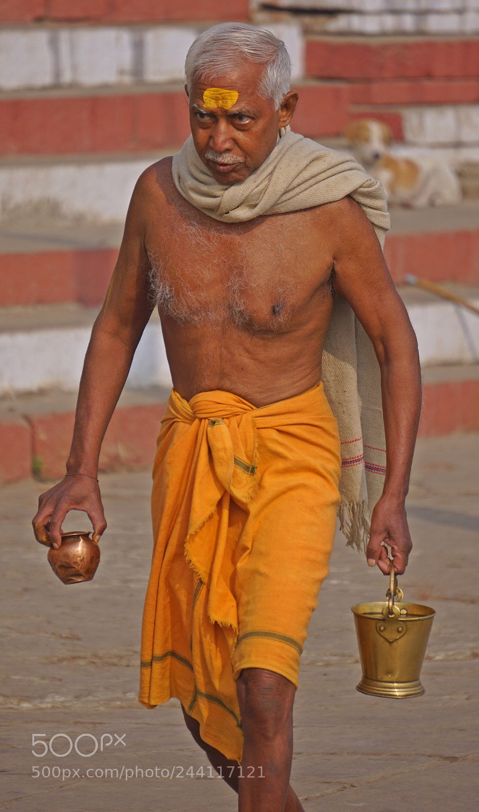 Sony E 55-210mm F4.5-6.3 OSS sample photo. Day-start with ganga photography