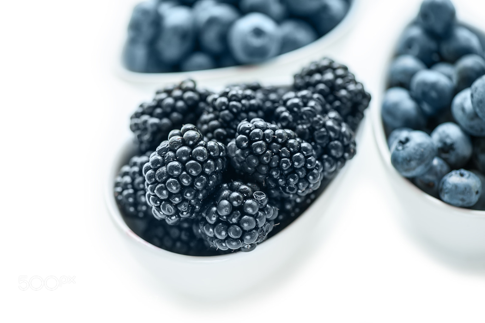 Nikon D700 sample photo. Ripe blueberries and blackberries photography
