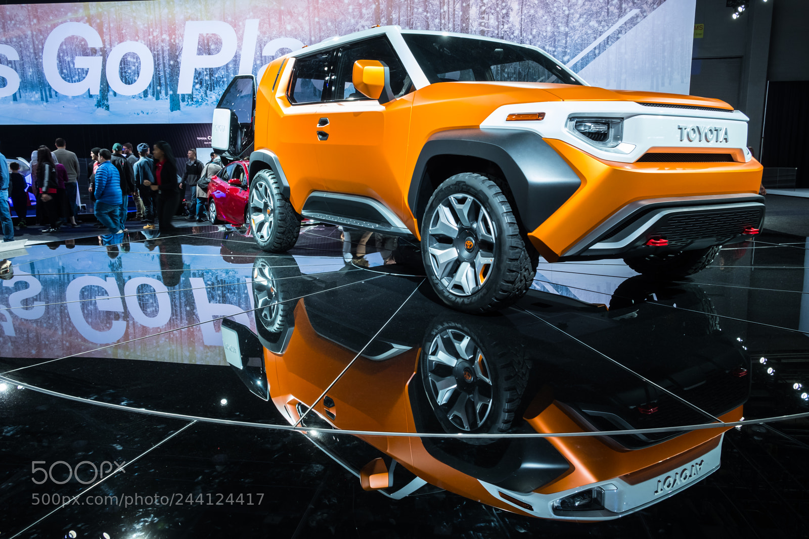 Fujifilm X-T2 sample photo. Toyota suv prototype photography