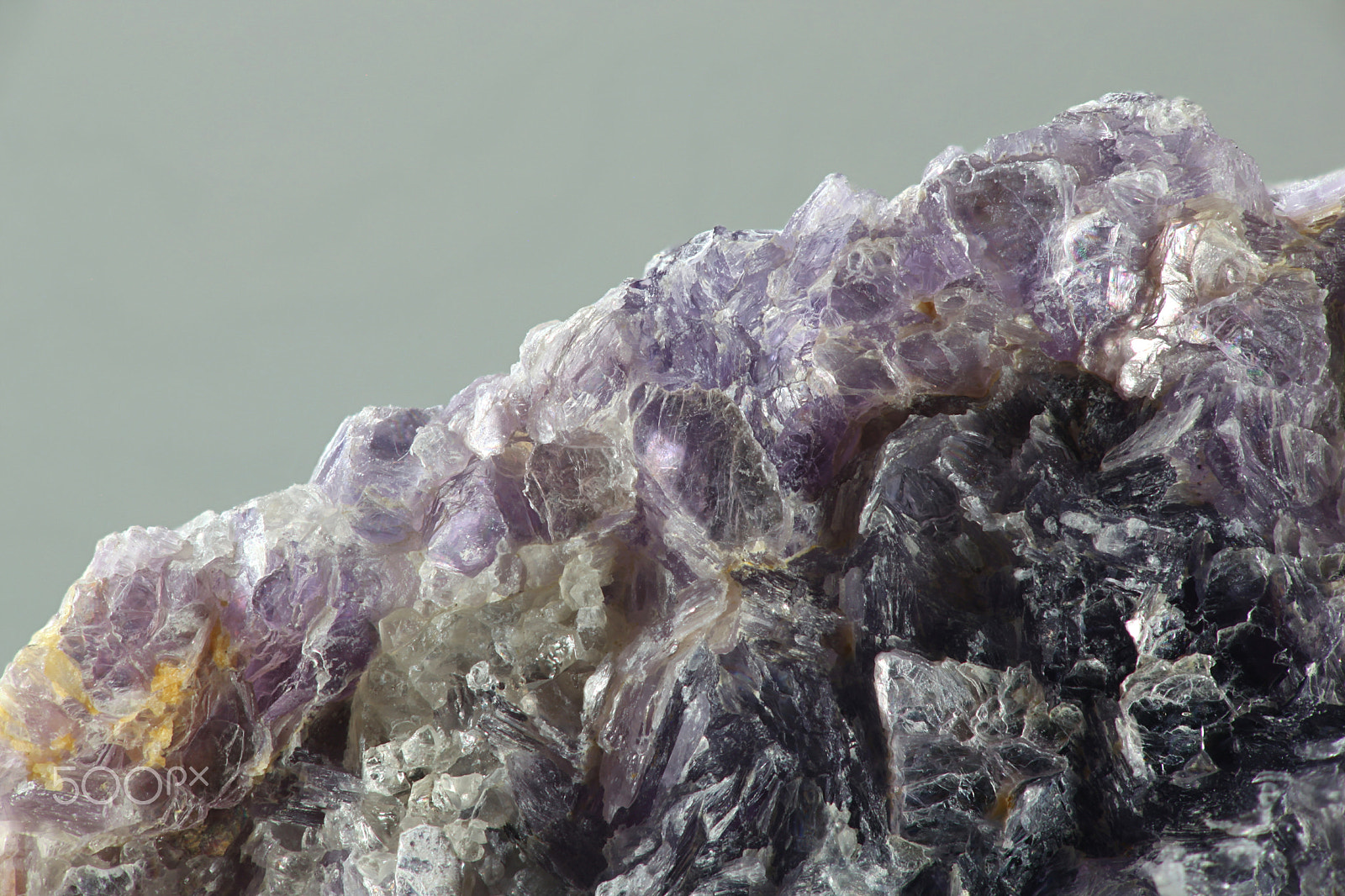 Canon EOS 5D Mark II sample photo. Crystals of lepidolite photography