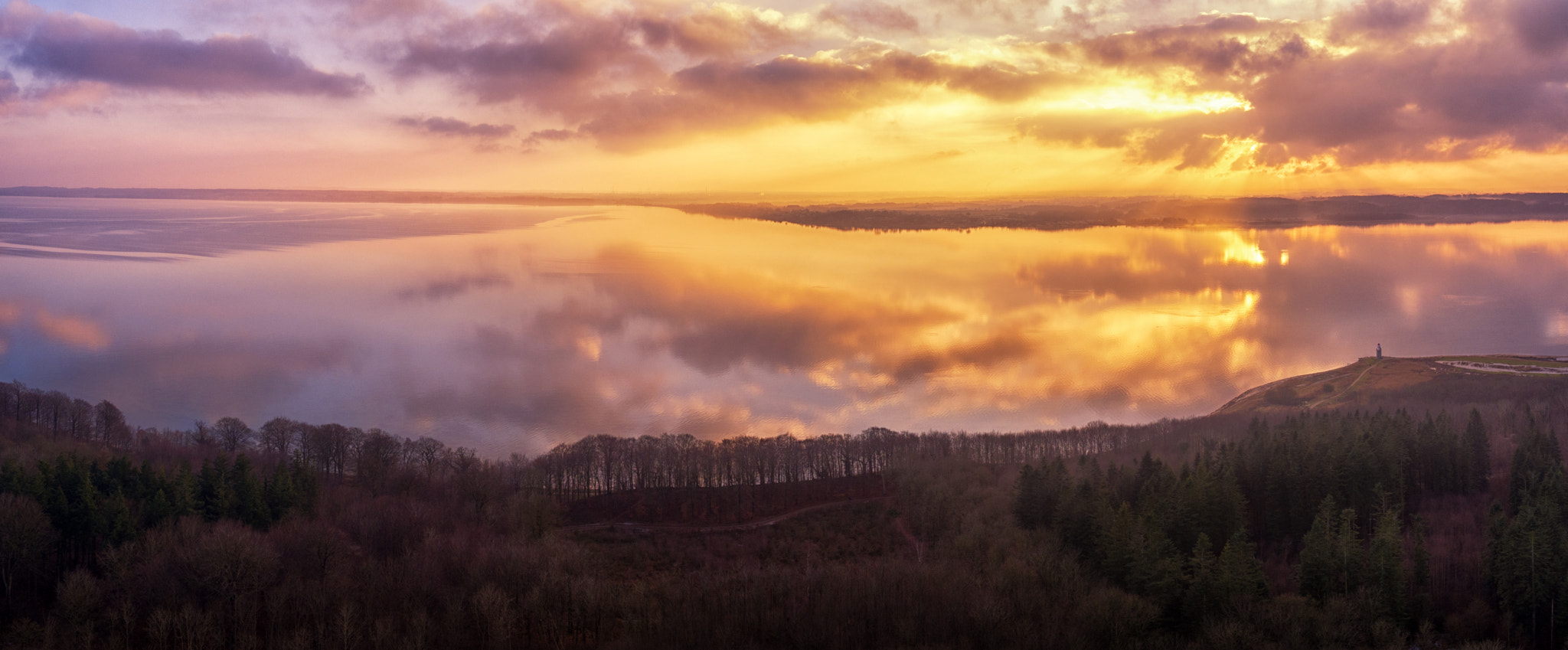 DJI FC550 sample photo. Sunset pano photography