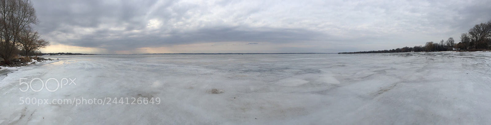 Apple iPhone 6 sample photo. Frozen lake photography
