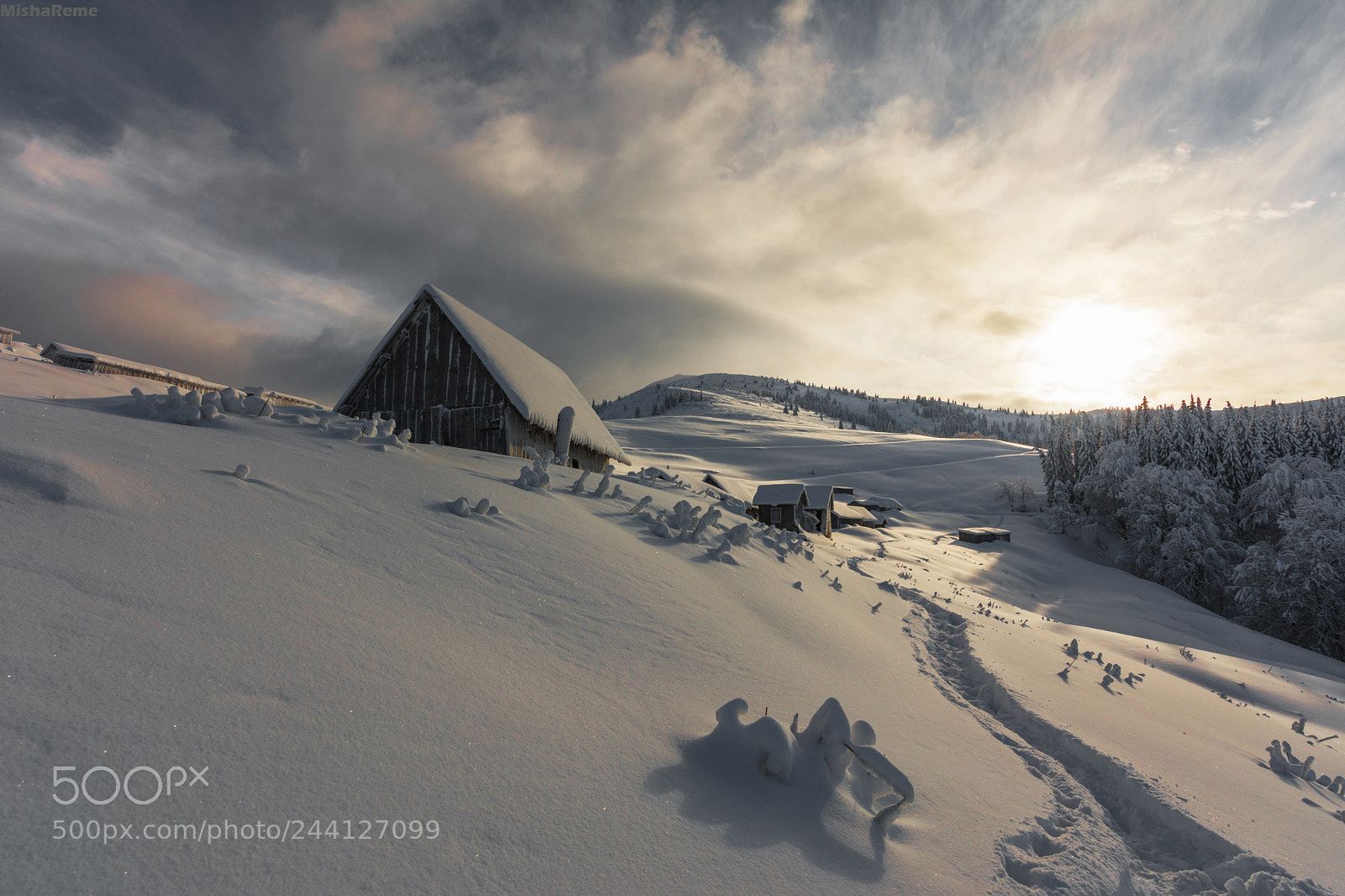 Nikon D7100 sample photo. Winter in mountains valley photography