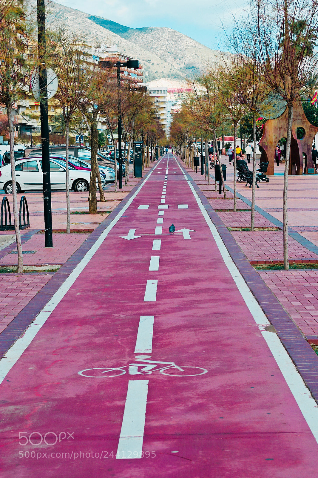Canon EOS 10D sample photo. Empty cycle track in photography