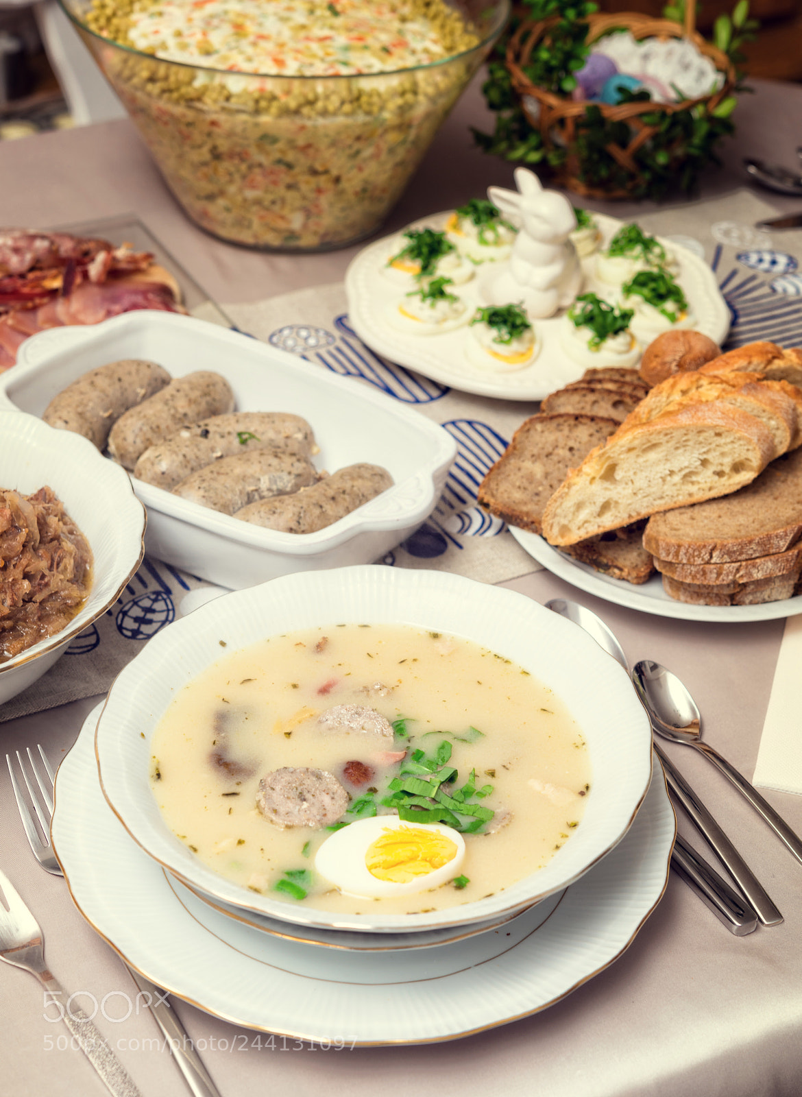 Nikon D810 sample photo. Polish easter soup photography