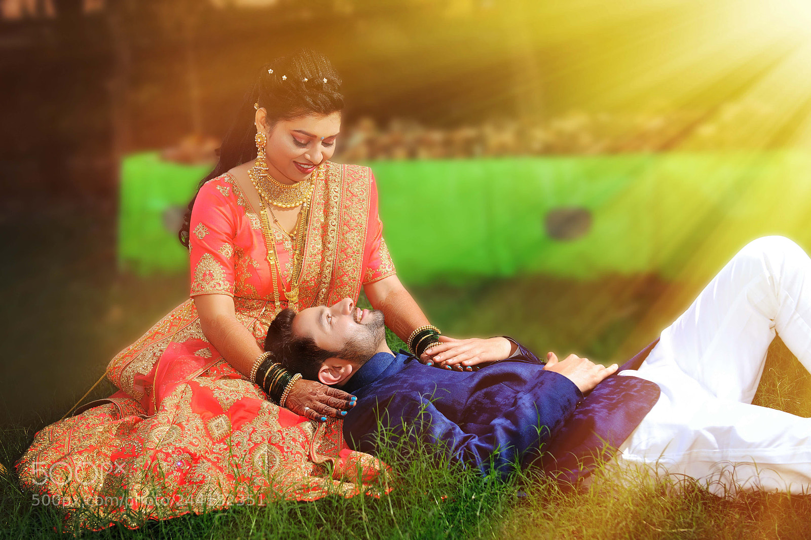 Nikon D3X sample photo. Indian wedding couple shoot photography
