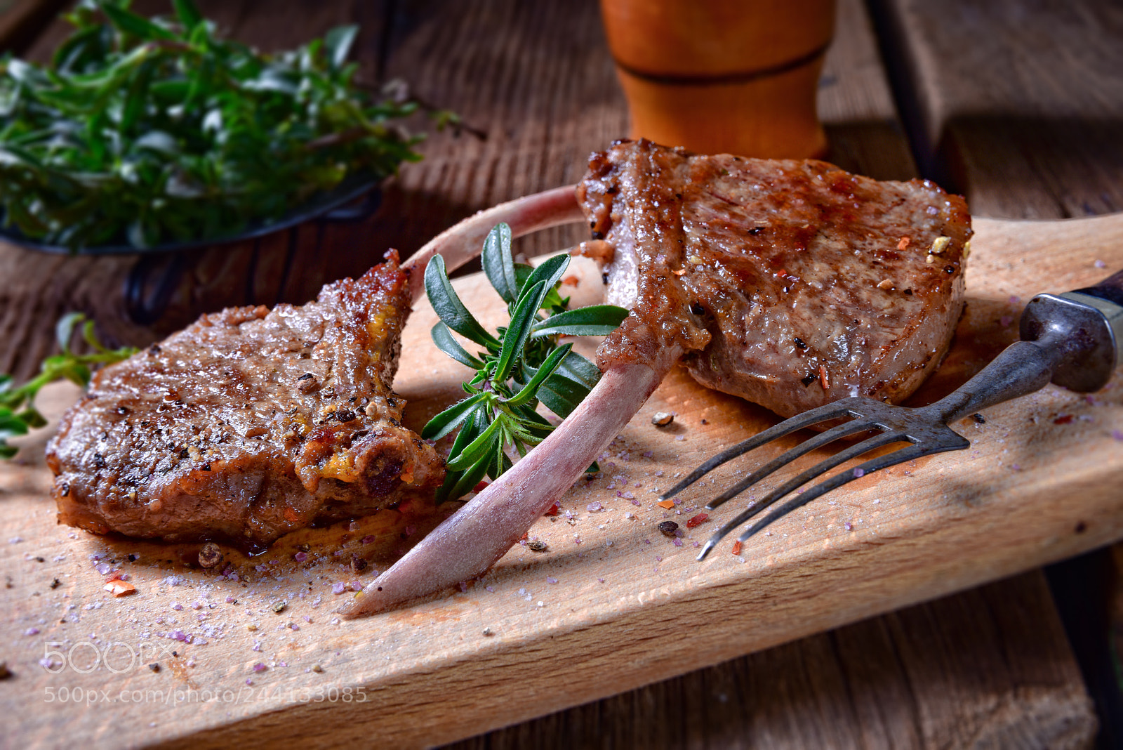 Nikon D810 sample photo. Grilled lamb chops an photography