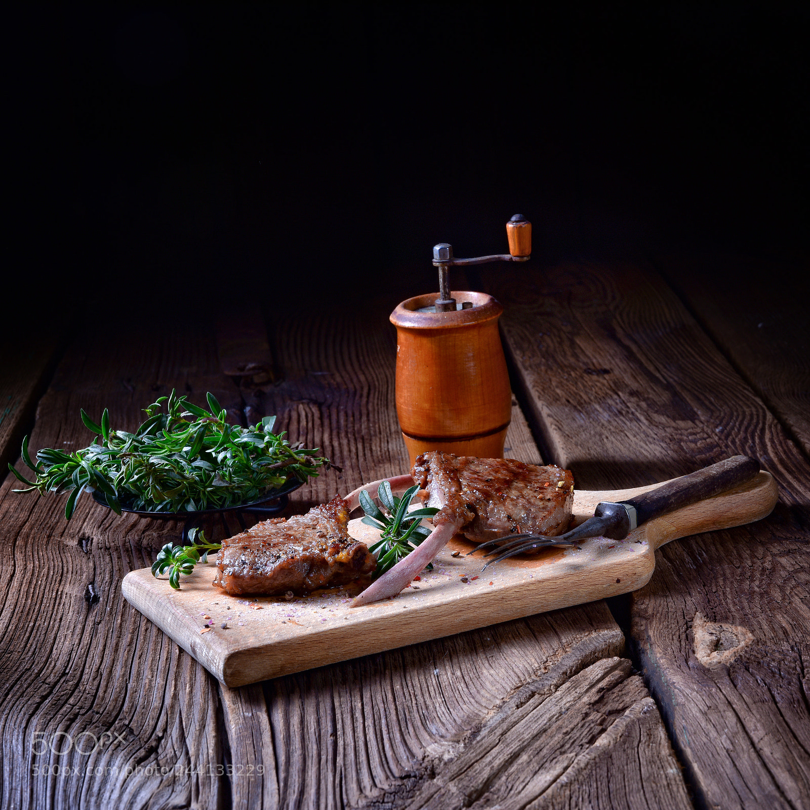 Nikon D810 sample photo. Grilled lamb chops an photography