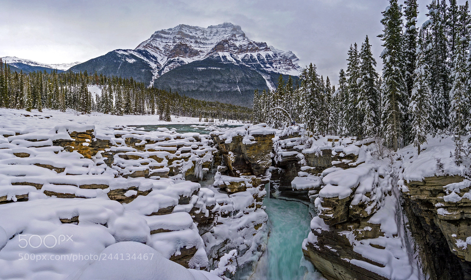 Nikon D3200 sample photo. Athabasca falls photography
