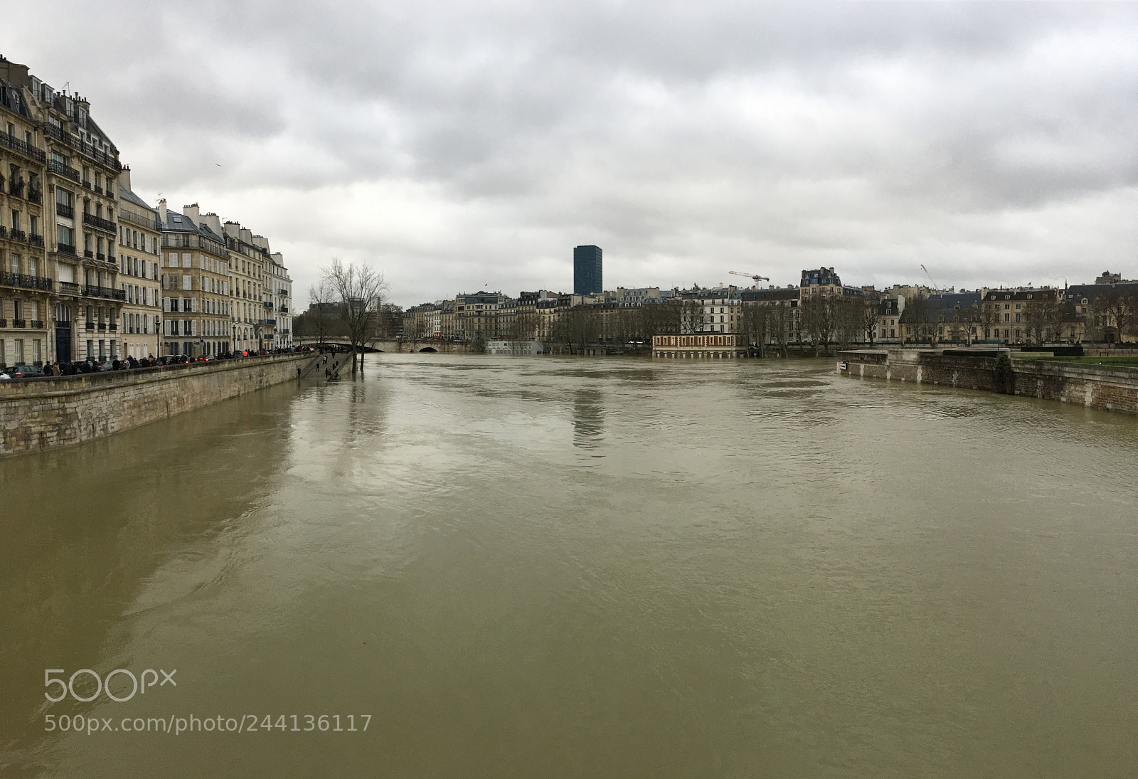 Apple iPhone 6s Plus sample photo. La seine en crue photography