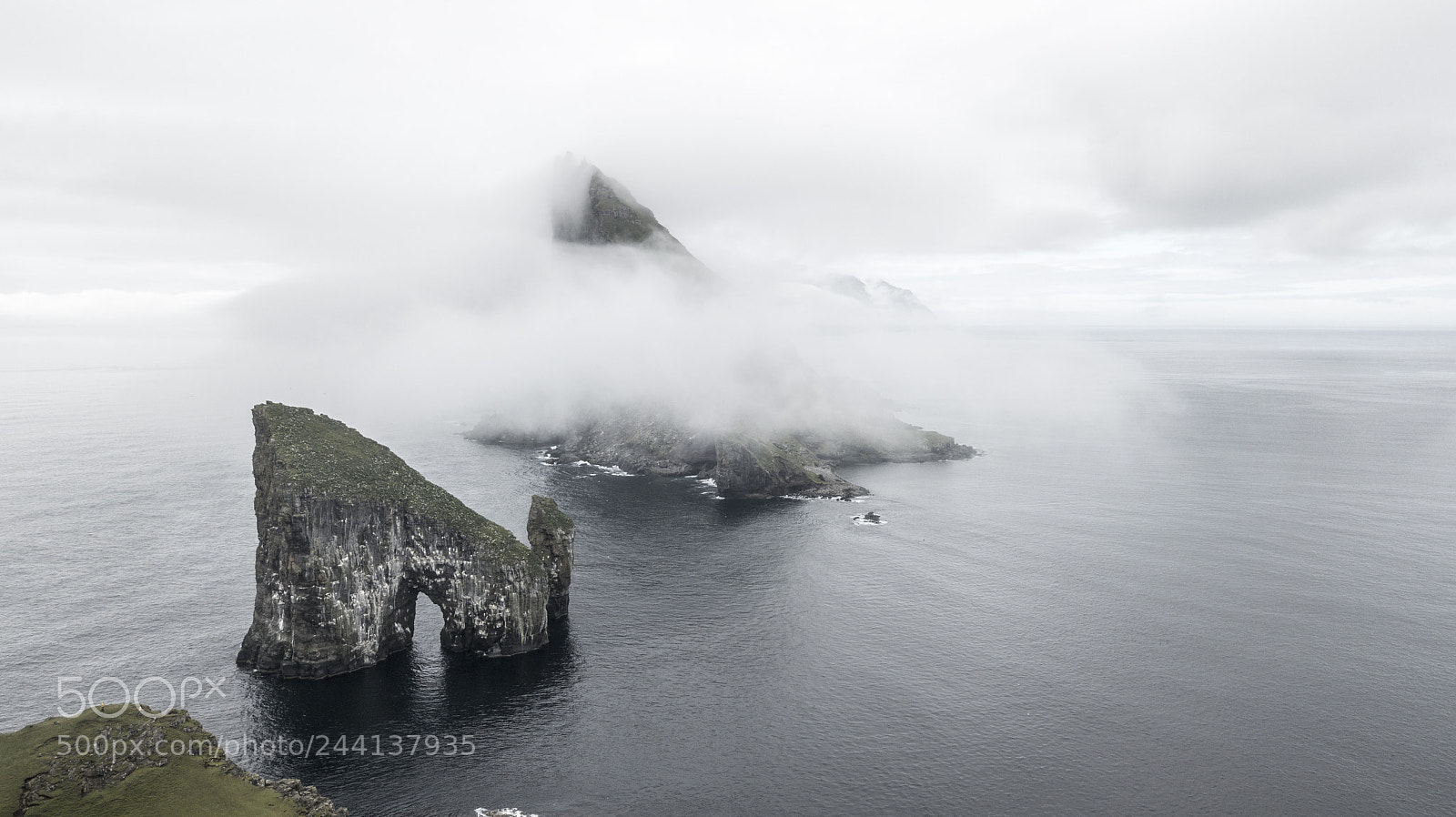 DJI FC220 sample photo. Drangarnir photography