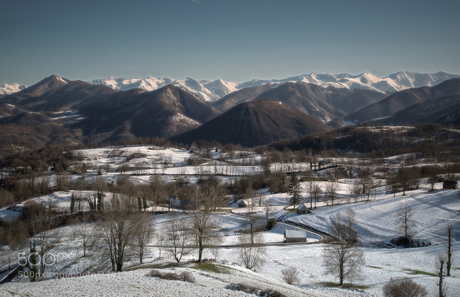 Nikon D5500 sample photo. Snowy pyrénées photography