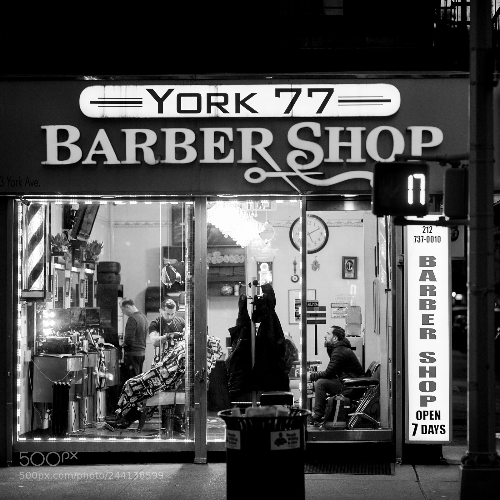 Nikon Df sample photo. York 77 barbershop photography