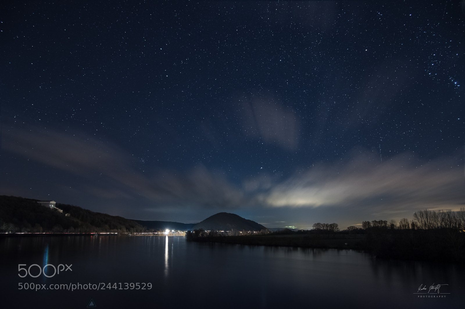 Pentax KP sample photo. Winter sky over river photography