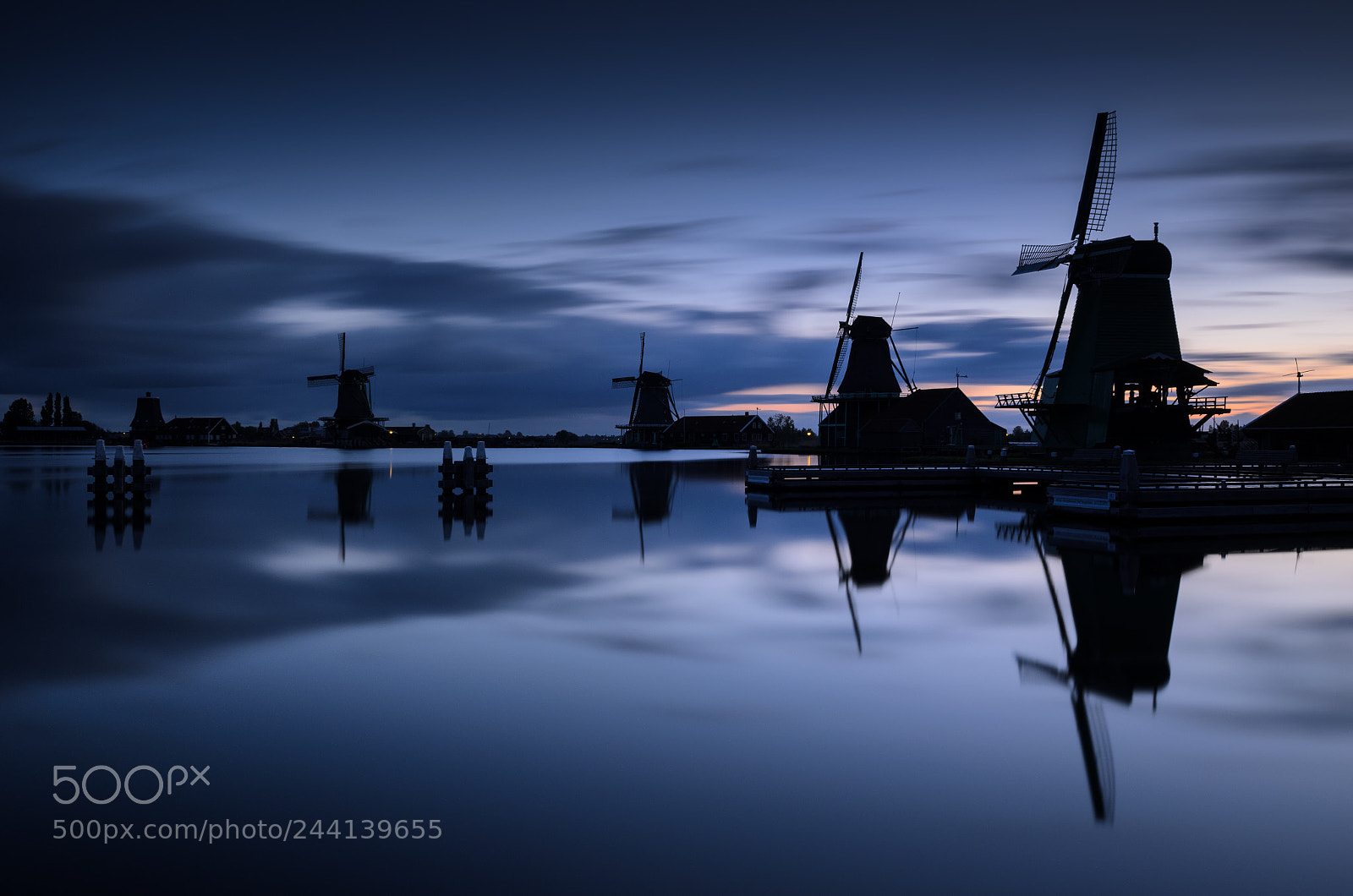 Nikon D5100 sample photo. Wind mills reflection in photography