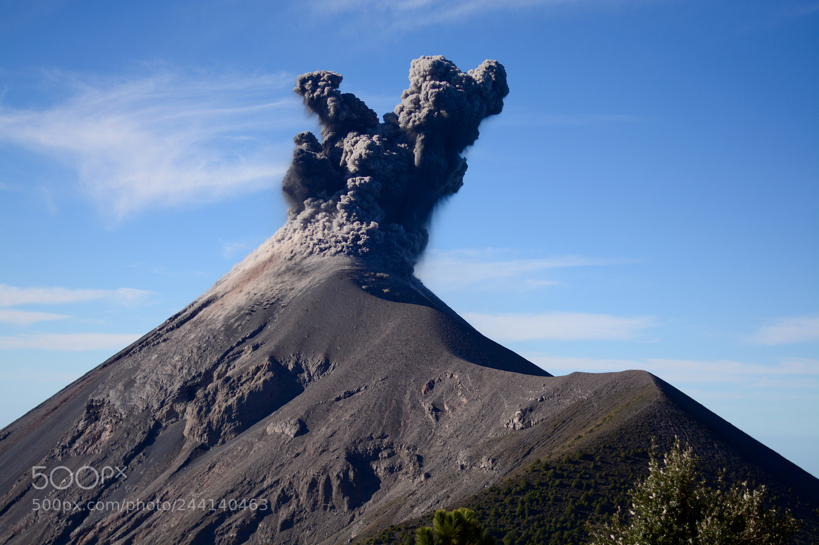 Nikon D7100 sample photo. Fuego volcano in guatemala photography