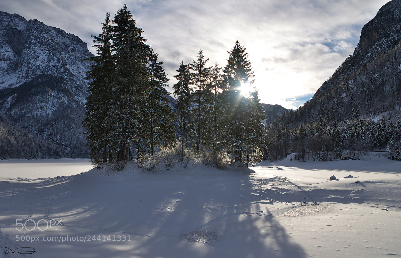 Pentax K-5 sample photo. Island on a winter photography