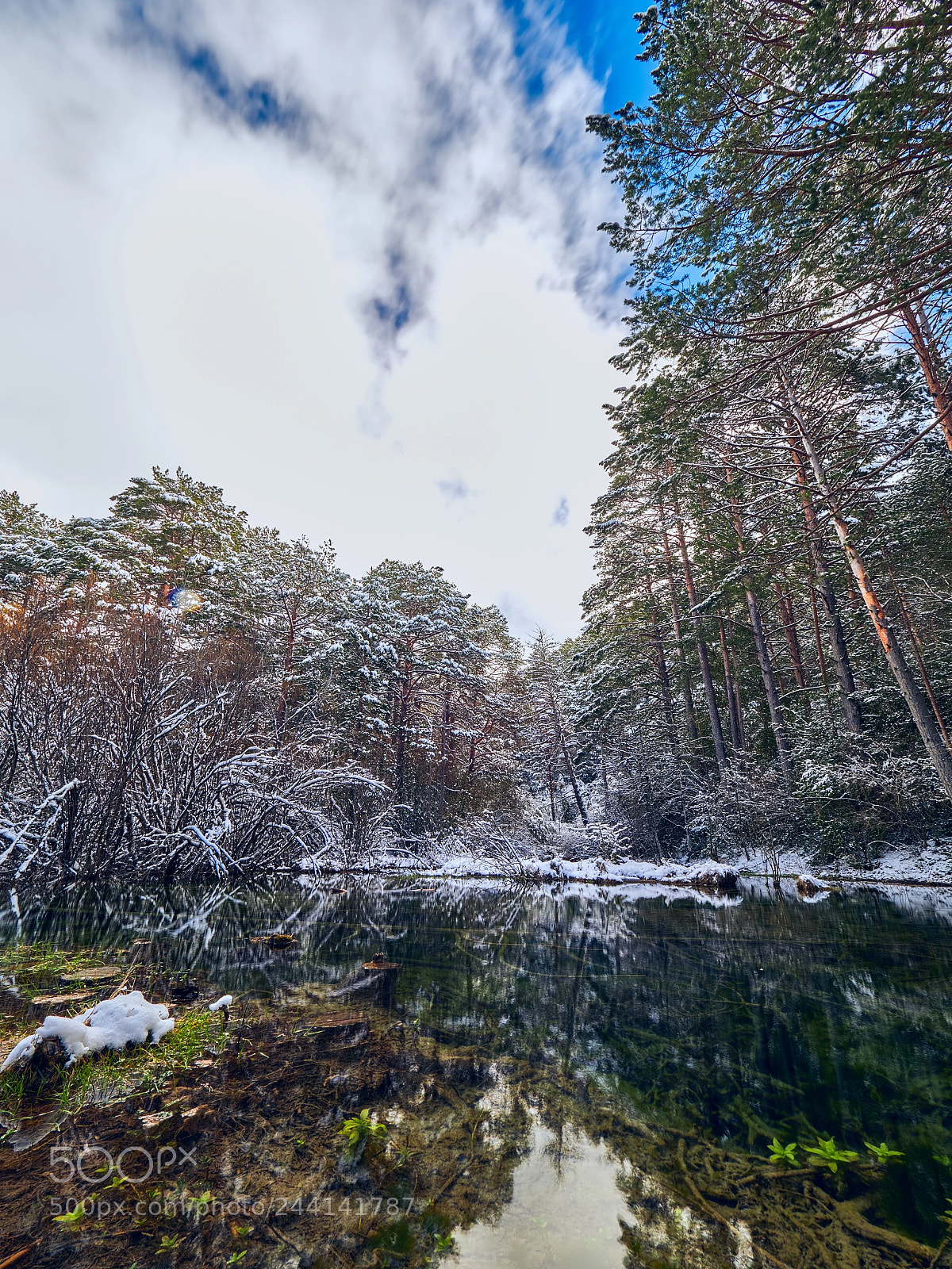 Olympus OM-D E-M1 Mark II sample photo. Snow & water photography