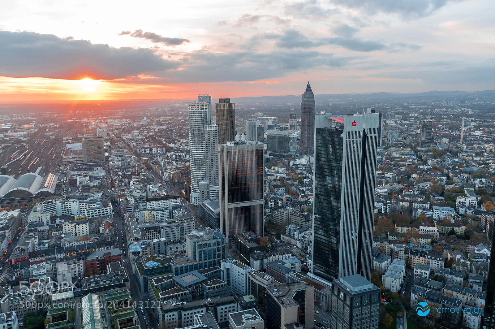 Nikon D90 sample photo. Sunset frankfurt photography