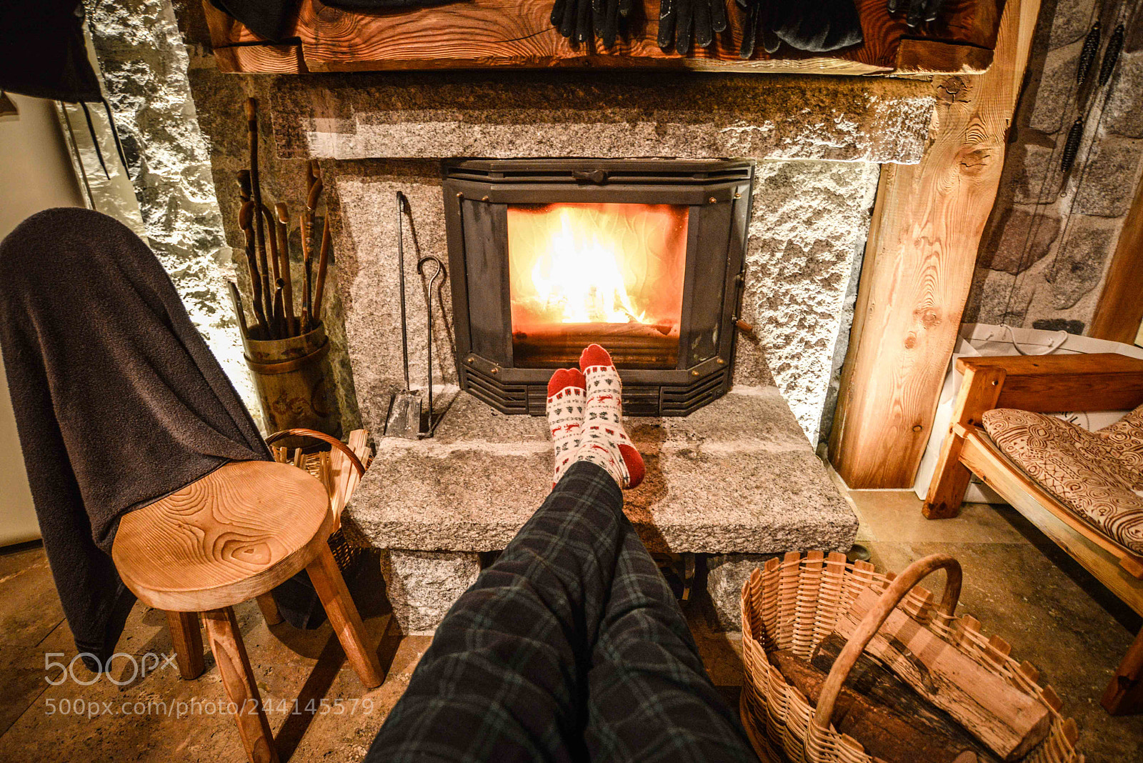 Nikon D600 sample photo. Fireplace. snow. wood. nothing photography