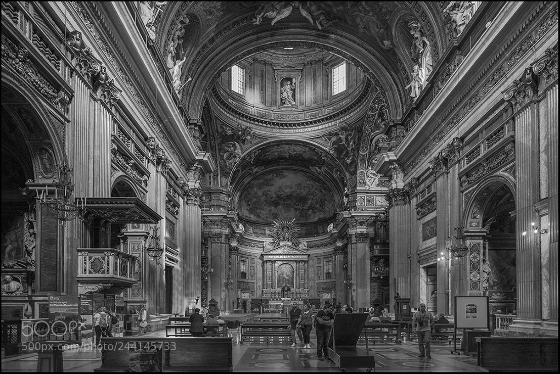Fujifilm X-T1 sample photo. The church "gesu", rome.... photography
