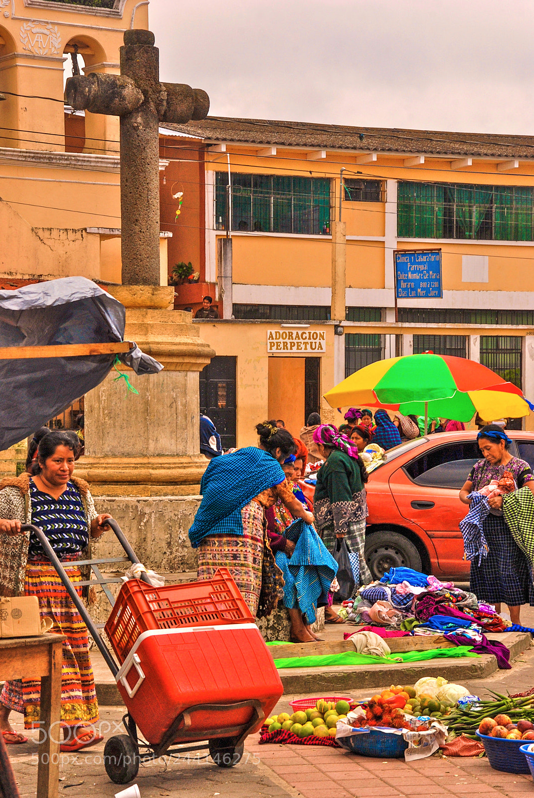 Nikon D80 sample photo. Busy market photography