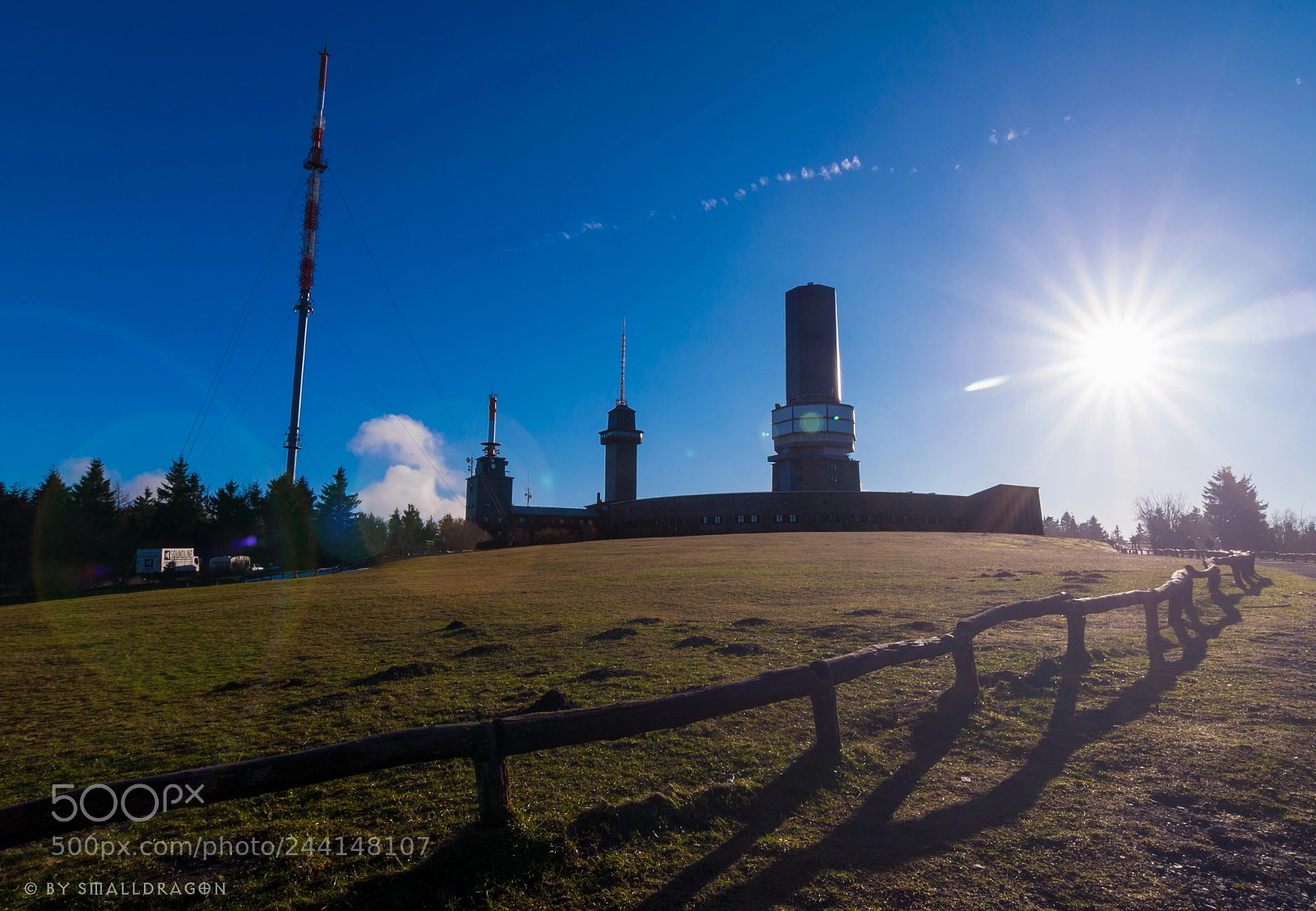 Nikon D5000 sample photo. Radio tower feldberg photography