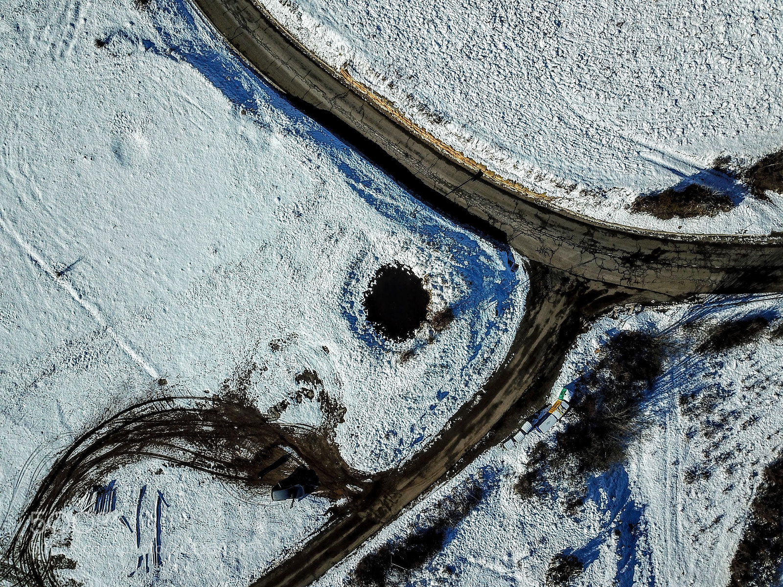 DJI FC220 sample photo. Crossroads photography