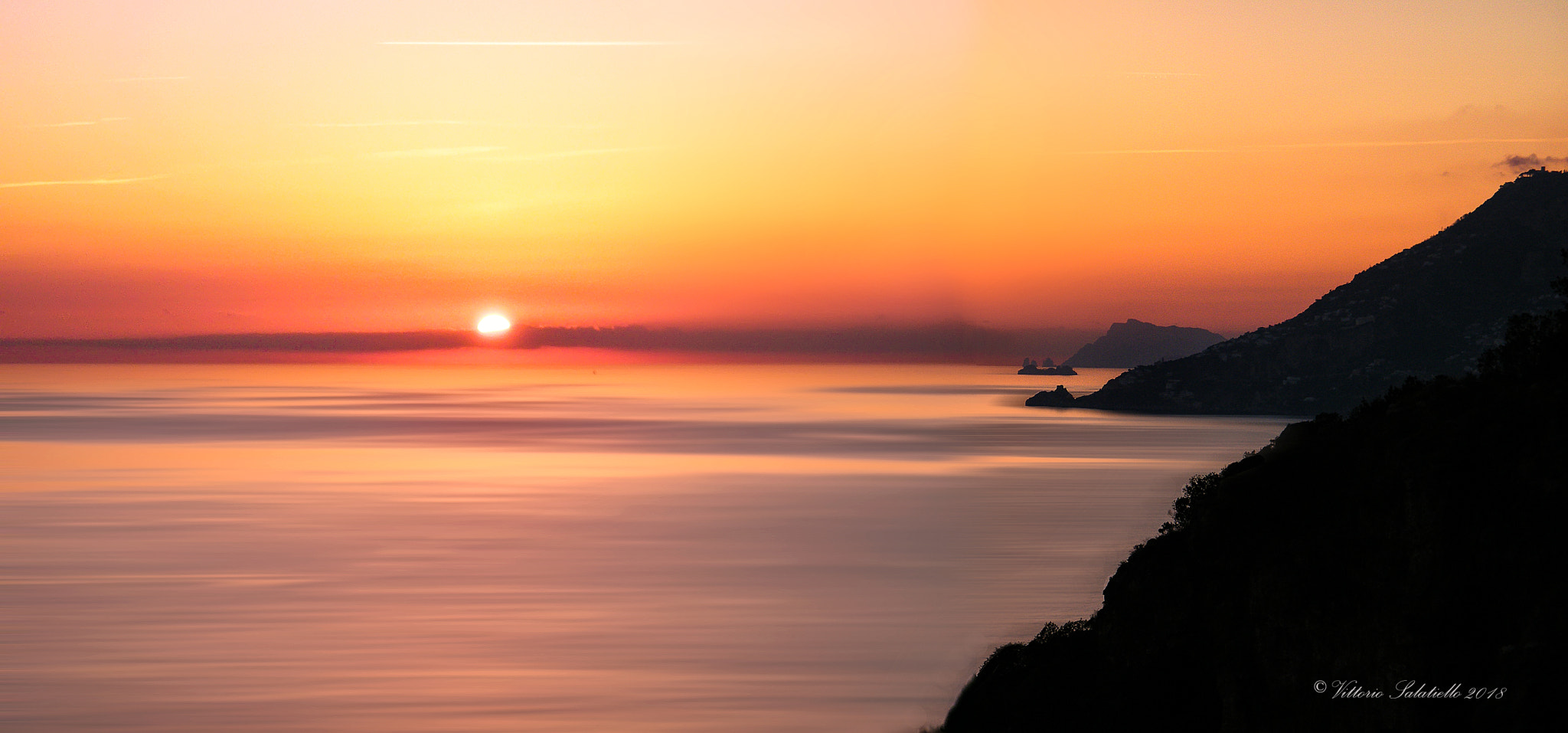 Fujifilm FinePix S2000HD sample photo. Sunset - costiera amalfitana photography