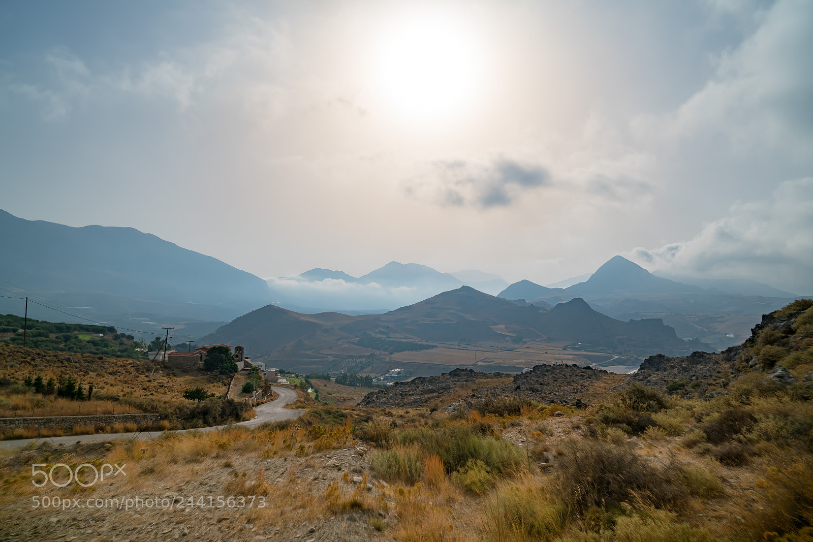 Sony a7R II sample photo. Misty greek landscape with photography