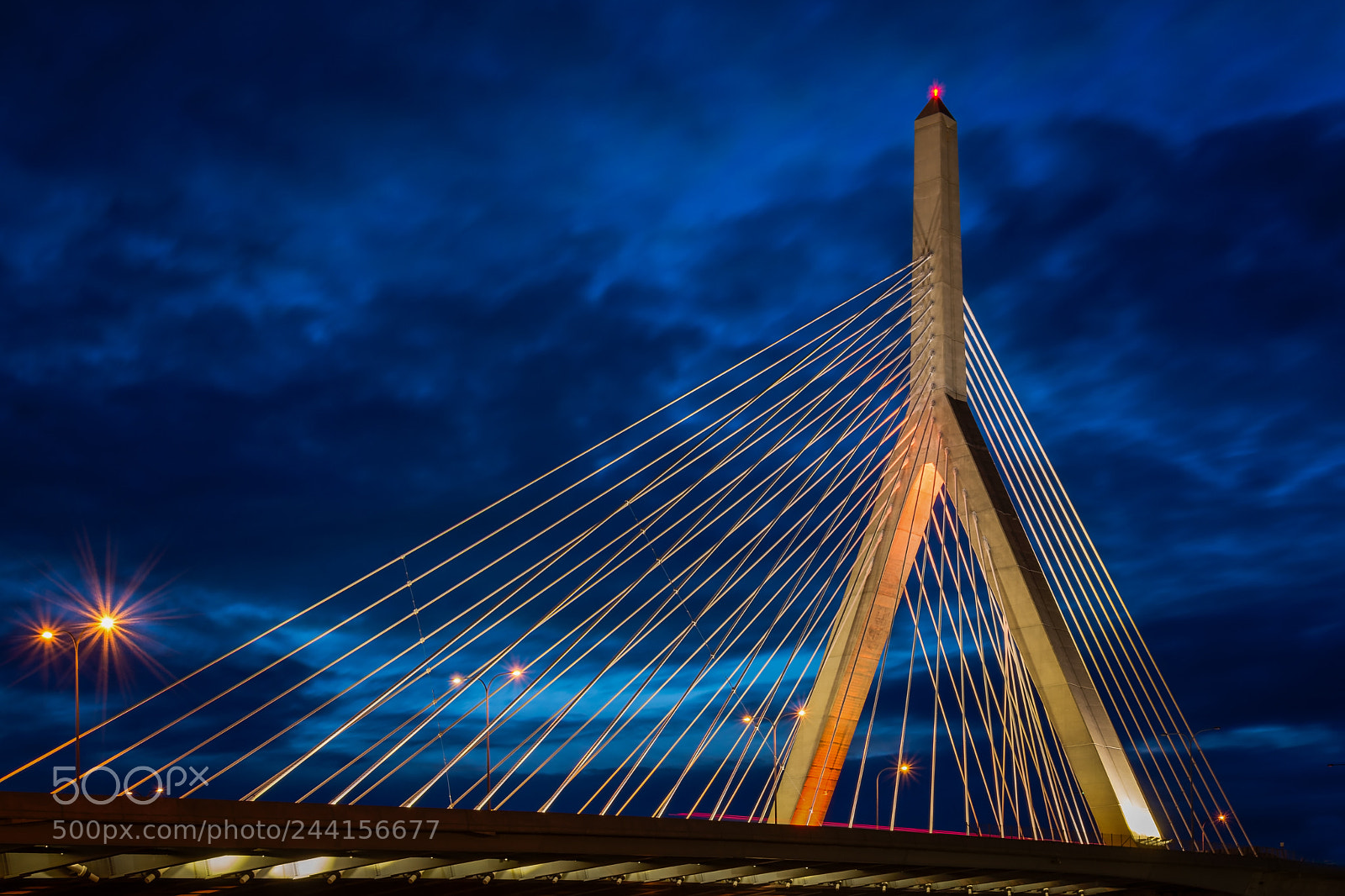 Nikon D7100 sample photo. Blue hour at zakim photography