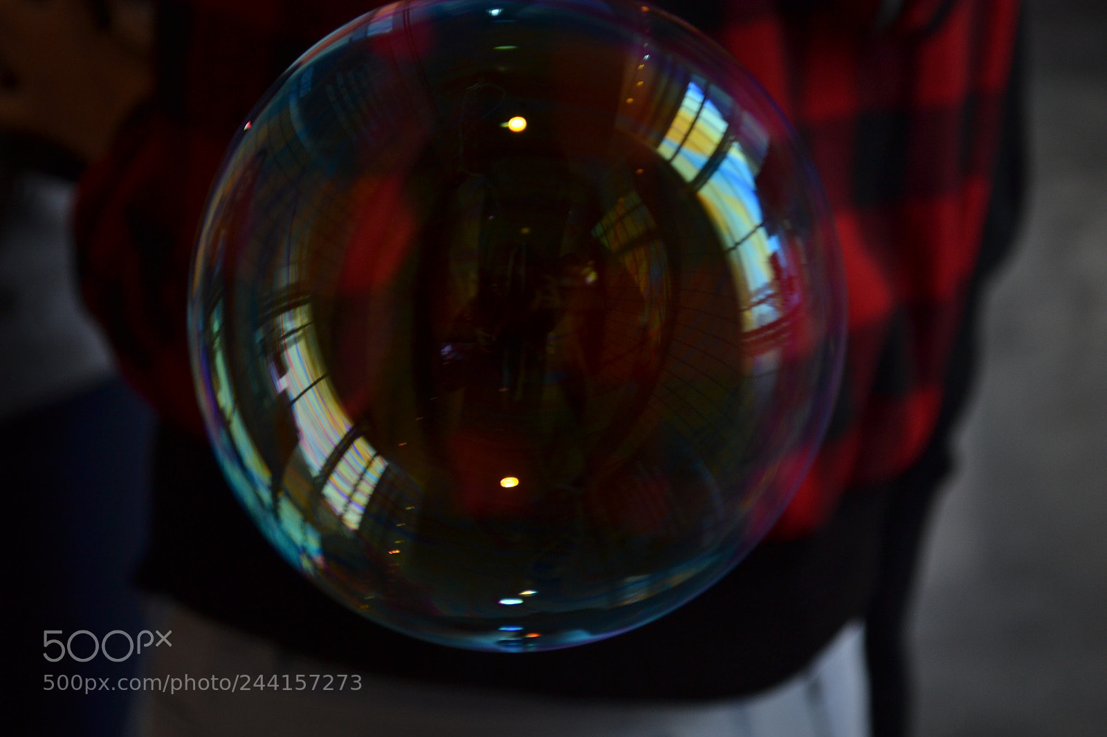 Nikon D3100 sample photo. Rainbow bubble photography