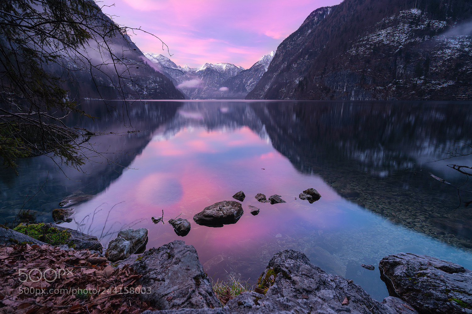 Sony a7R III sample photo. Königssee dawn photography