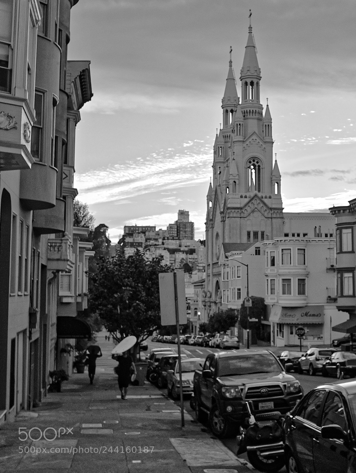 Fujifilm X100T sample photo. Surf and church photography