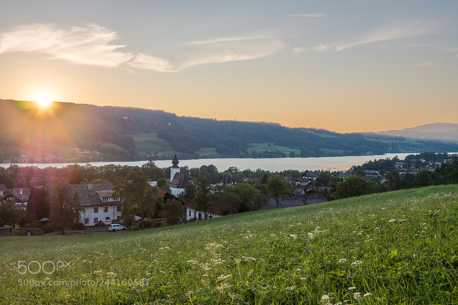 Olympus OM-D E-M5 II sample photo. Sunset at irrsee photography