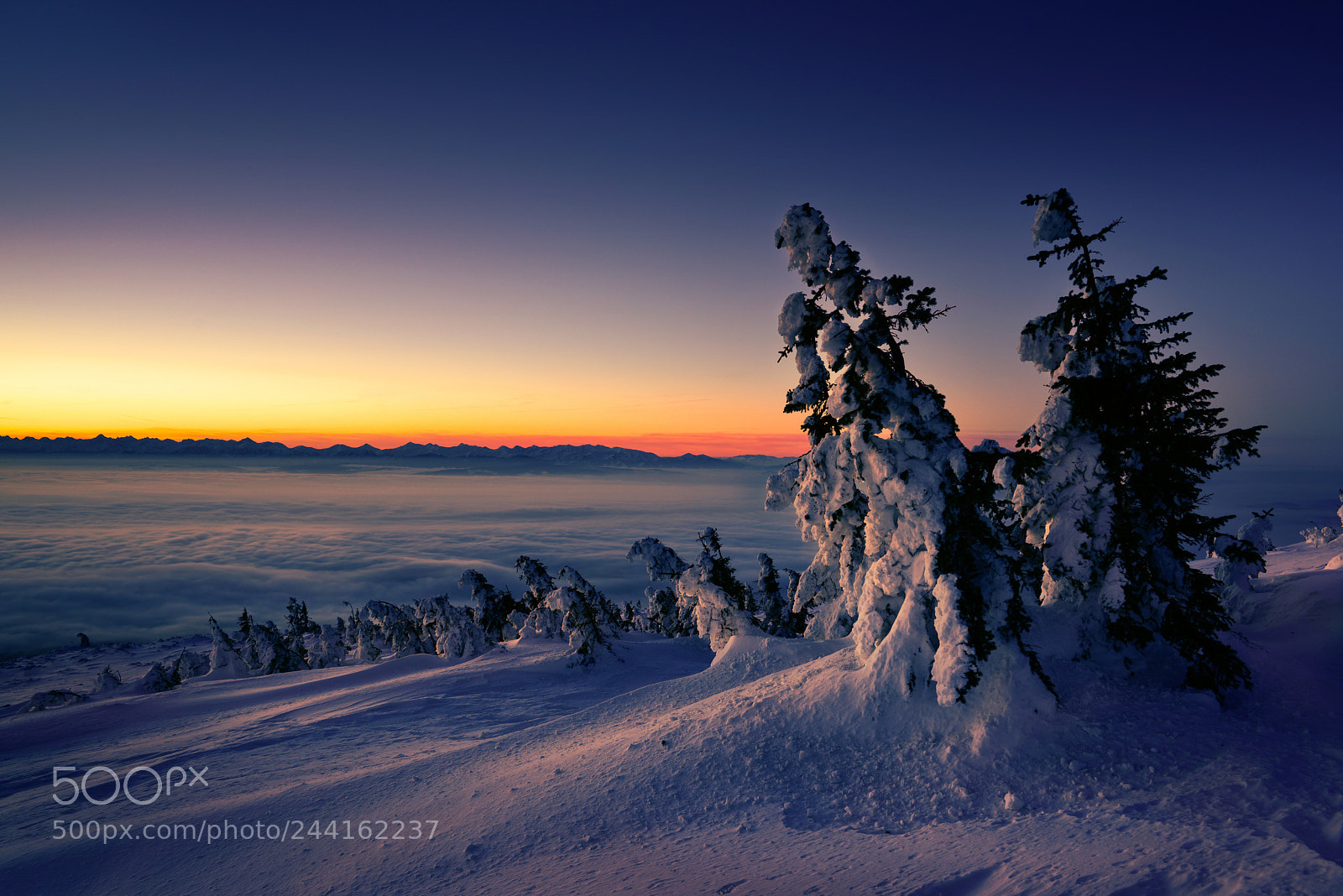 Nikon D810 sample photo. Winter sunrise at babia photography